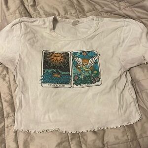 Urban outfitters cropped graphic tee